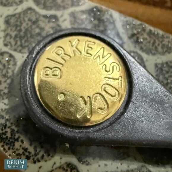 Birkenstock Gizeh Snake Print Sandals Women’s 7-7.5 EU 38 Comfort Cork Footbed - Picture 10 of 14